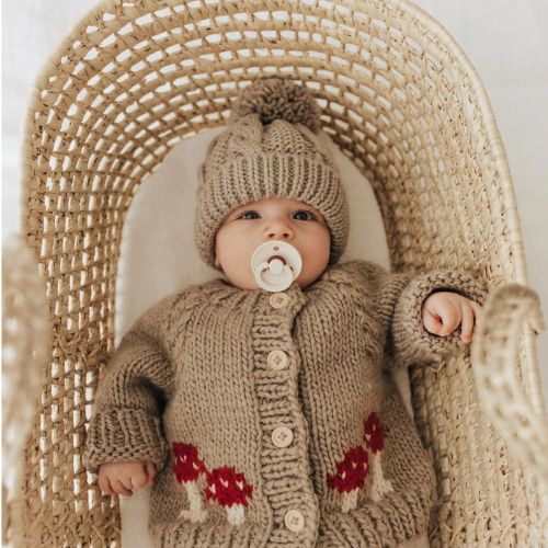 Mushroom Pebble Cardigan - Huggalugs