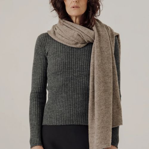 Baby Alpaca Travel Wrap - Bare Knitwear