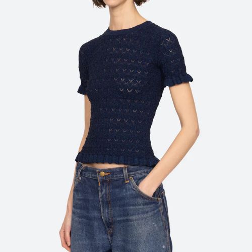 Ruby Knit Tee - Sea NY