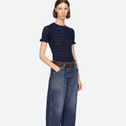 Ruby Knit Tee - Sea NY