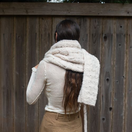 Handknit Interlace Scarf - Lauren Manoogian
