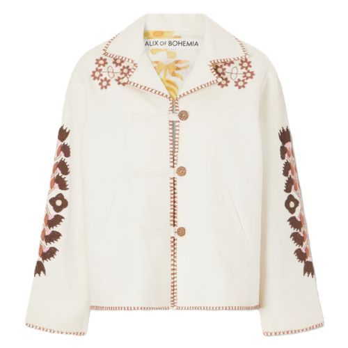 Western Cactus Silk Jacket - Alix of Bohemia