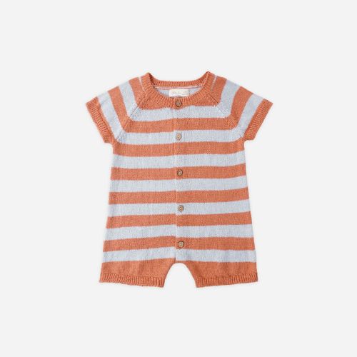 Liam Knit Romper Americana Stripe - Rylee & Cru.