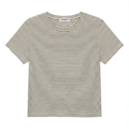Vivian Stripe Tee - Perfect White Tee