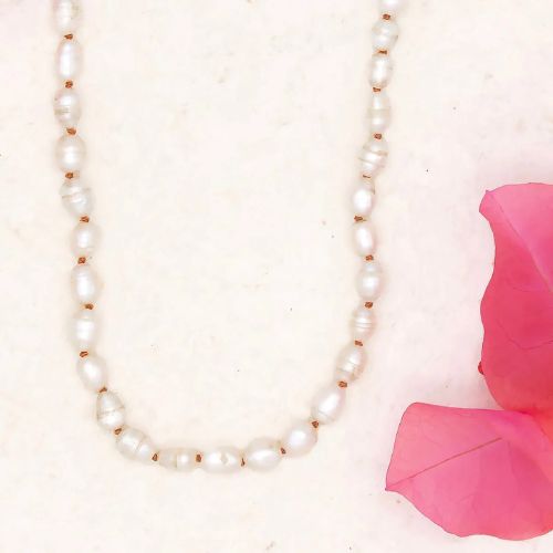 Antique Rice Pearl Necklace - River Song