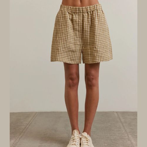 Back Pocket Gingham Short - Amente