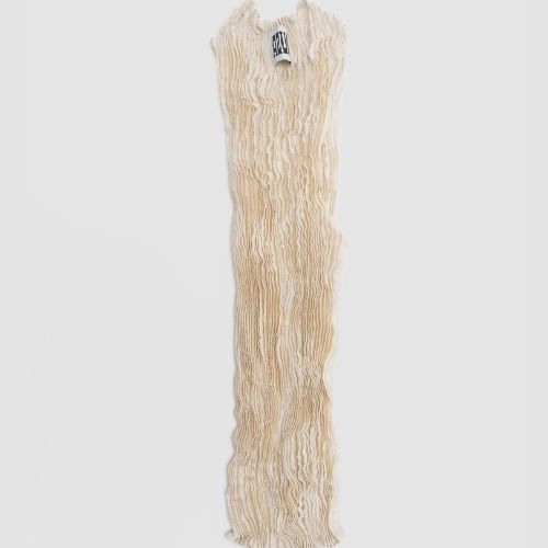 Plisse Satin Silk Tank Top - Azur