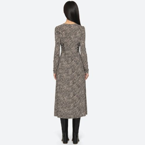 Charlize L/Slv Crew Dress in Cream - Sea NY