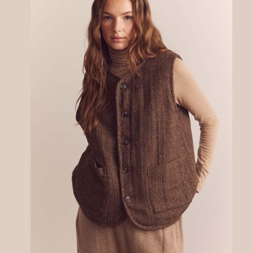 Color Block Reversible Vest -Amente