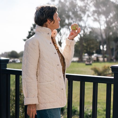 Quilted Snap Jacket - Utility Canvas