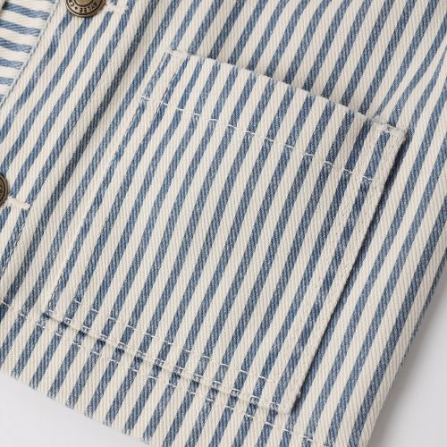 Kid's Denim Jacket - Railroad Stripe - Rylee & Cru