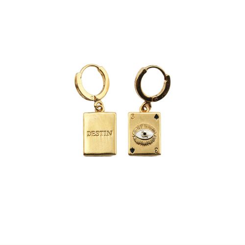MINI SACHA CARD LOOP EARRINGS - LA2L
