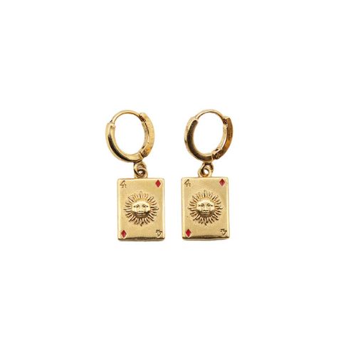 MINI SACHA CARD LOOP EARRINGS - LA2L