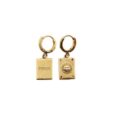 MINI SACHA CARD LOOP EARRINGS - LA2L