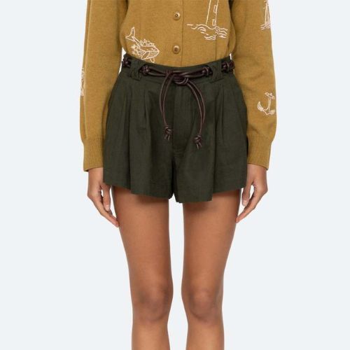 Shai Belted Shorts - Sea NY