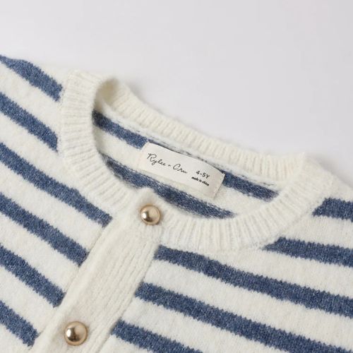 Kid's Classic Cardigan - Maritime Stripe - Rylee + Cru