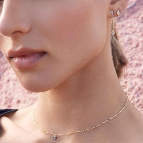 N. 923 - Heart Charm Necklace - Gold - Marie Laure Chamorel