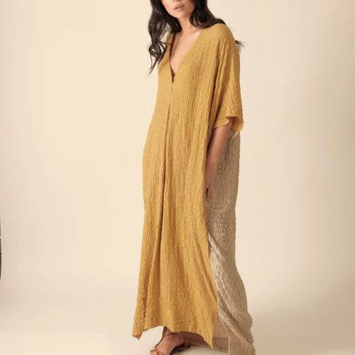 Double V- Neck Dress - Amente -