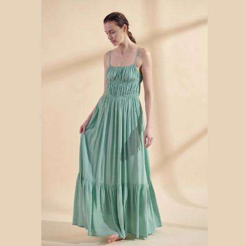 Flounce Cami Maxi Dress - Amente