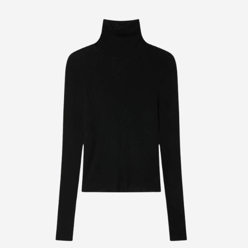 Superfine Cashmere Blend Turtleneck - White + Warren