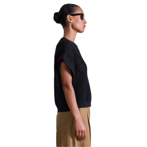 Oliva Linen Vest - Apiece Apart