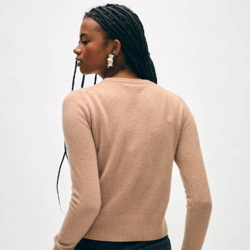 Shrunken Crewneck - White + Warren