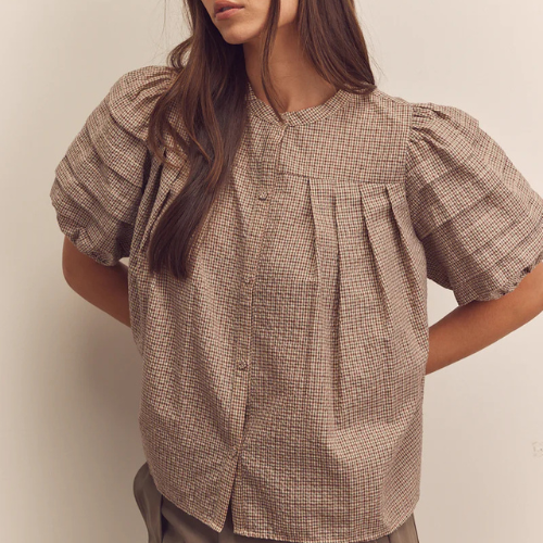 Puff Pintuck Sleeve Blouse - Amente