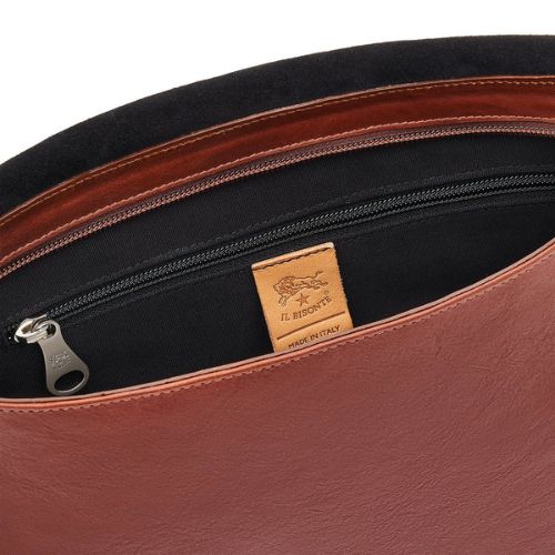 Men's Brolio Messenger Bag - Sepia- Il Bisonte