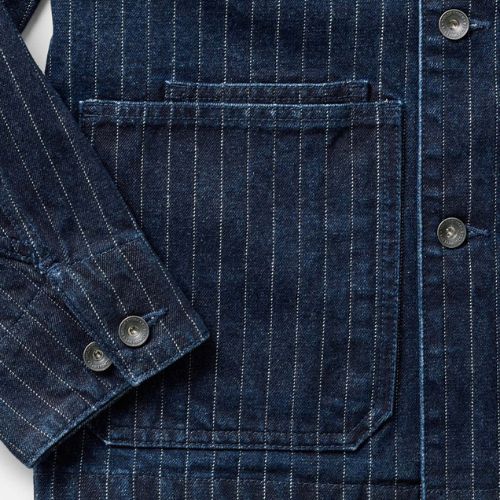 Fremont Jacket - Rinsed Indigo Dobby Denim - Taylor Stitch