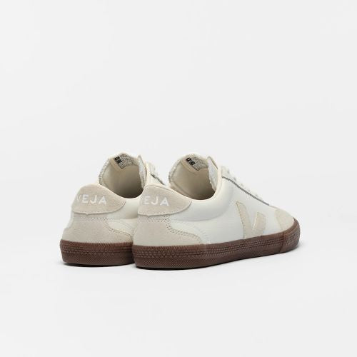 Volley Leather - White Natural Bark -Veja