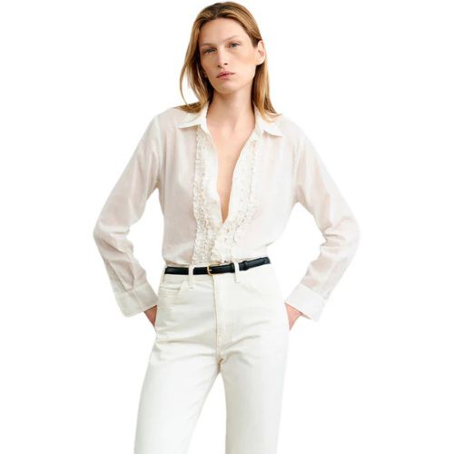 Nathael Ruffle Shirt Ivory - Nili Lotan