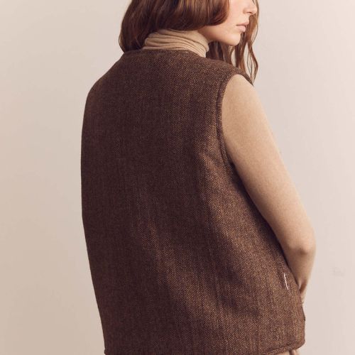 Color Block Reversible Vest -Amente