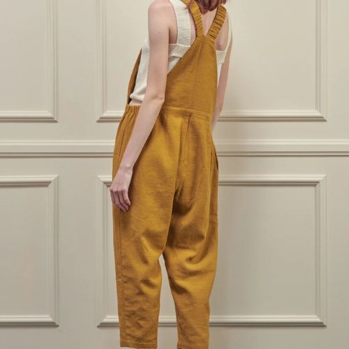Linen Overall Pants - Amente