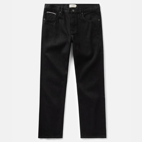 Straight Jean - Rinsed Black Organic Selvedge - Taylor Stitch