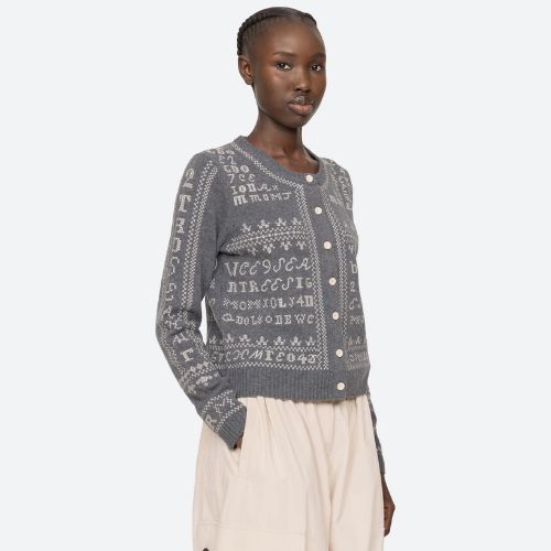 Kit Embroidery Cardigan - Sea NY