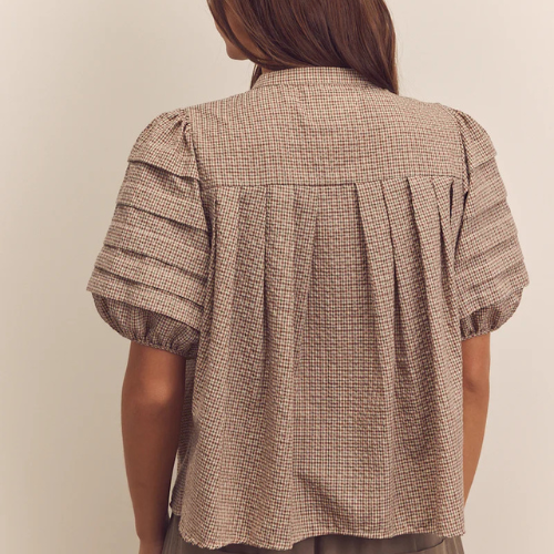 Puff Pintuck Sleeve Blouse - Amente