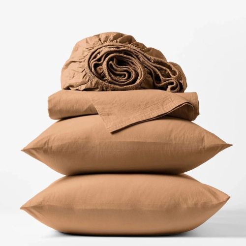 Crinkled Percale Sheet Set-King - Coyuchi