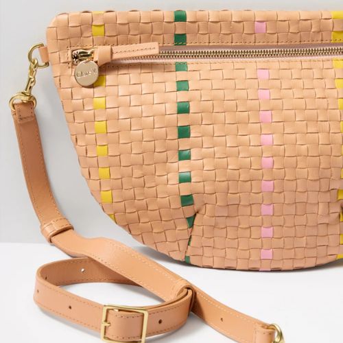 Grande Fanny Woven Checker - Clare. V