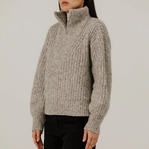 Alpine Quarter Zip Sweater - Bare Knitwear