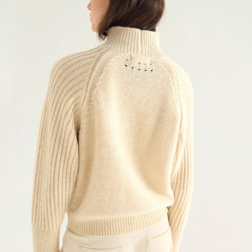 Italian Wool Cable Knit Sweater - Cotelac