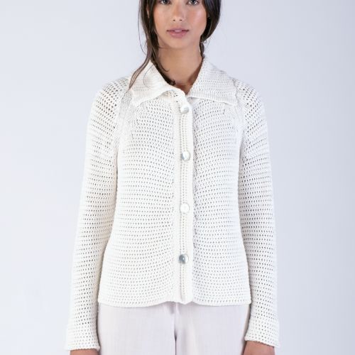White crochet jacket cheap