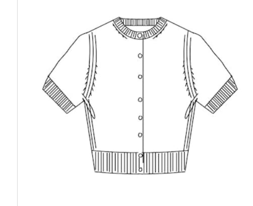 Cashmere Elbow Sleeve Cardigan - White + Warren