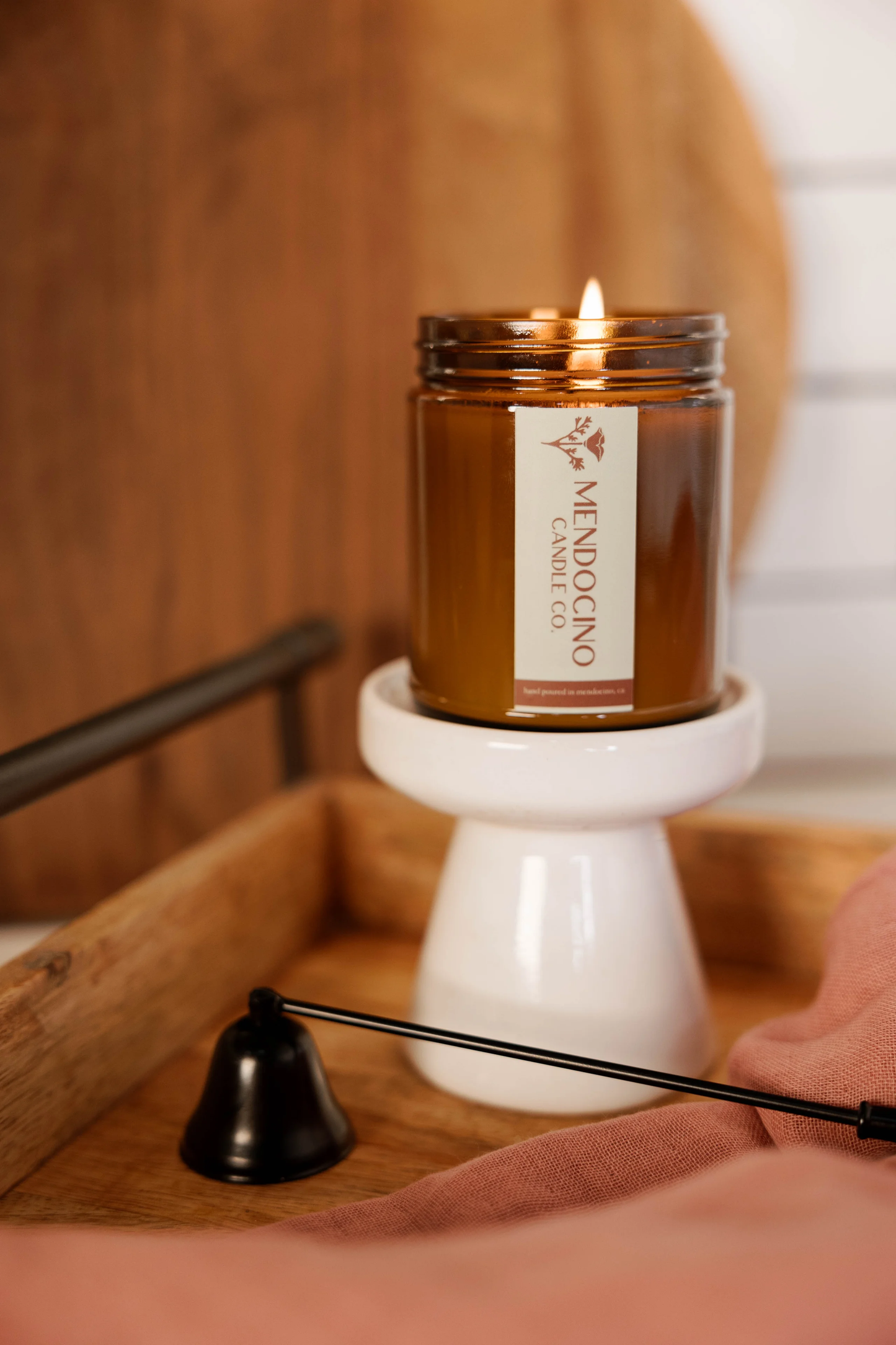 9oz Amber Jar - Mendocino Candle Co