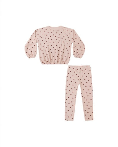 Baby Spongey Knit Set Polka Dot - Rylee + Cru