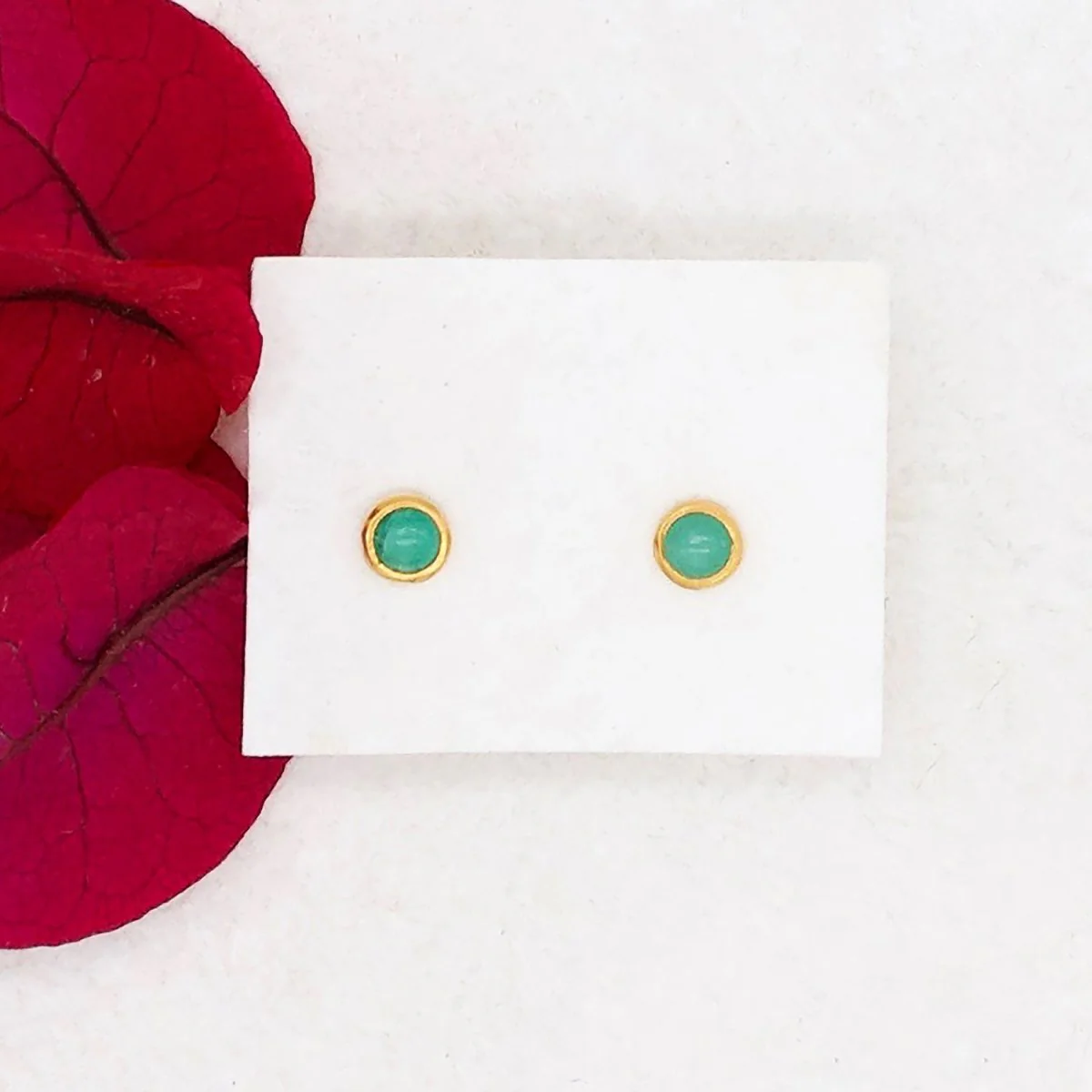 Brazilian Emerald Stud Earrings - Riversong
