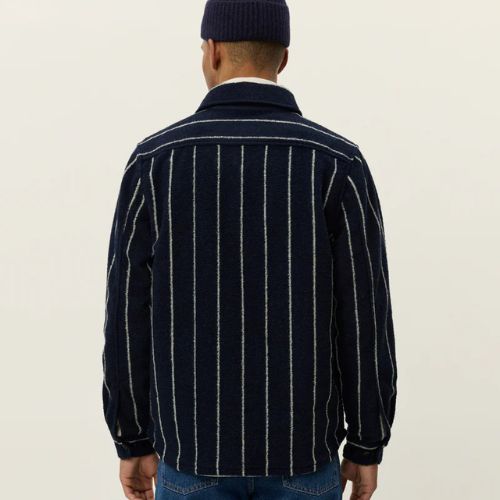 Lennon Wool Pinstripe Overshirt - Les Deux