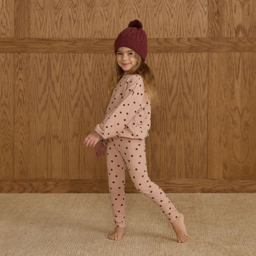 KId's Spongey Knit Set Polka Dot - Rylee + Cru