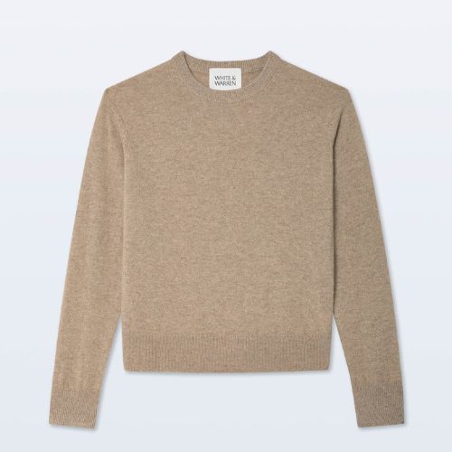 Cashmere Crew - White + Warren