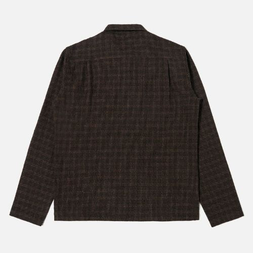 Brown Cedar Check Zip Shirt - Universal Works