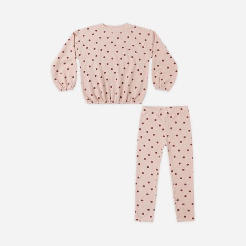 Baby Spongey Knit Set Polka Dot - Rylee + Cru